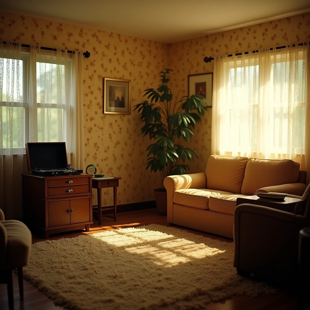 1970s Soft Retro Living Room