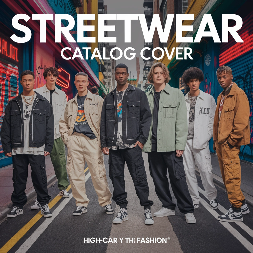 Capa de Catálogo de Streetwear Urbano