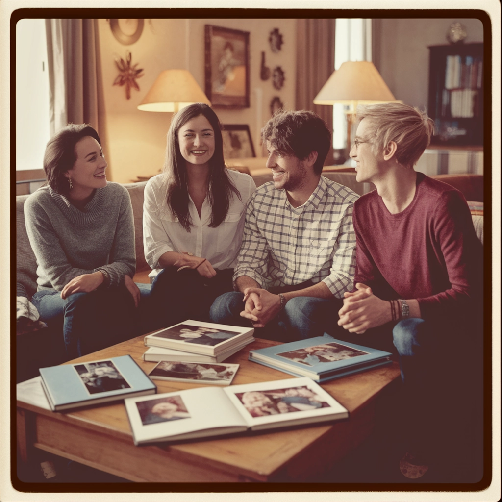 Analog Memories: Cozy Living Room Nostalgia