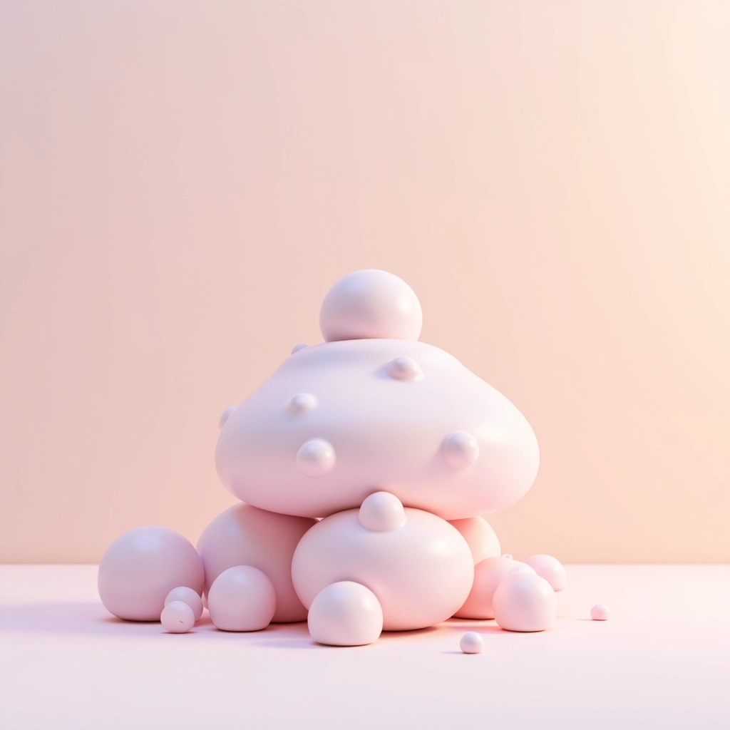 AI-generated nuotrauka Svajingas minimalistinis 3D dirbtinio intelekto vaizdų generatorius