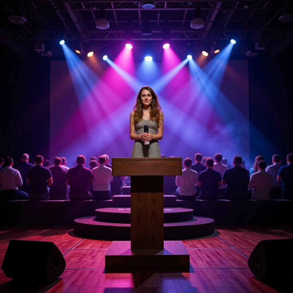 AI-generated nuotrauka Podium AI vaizdų generatorius