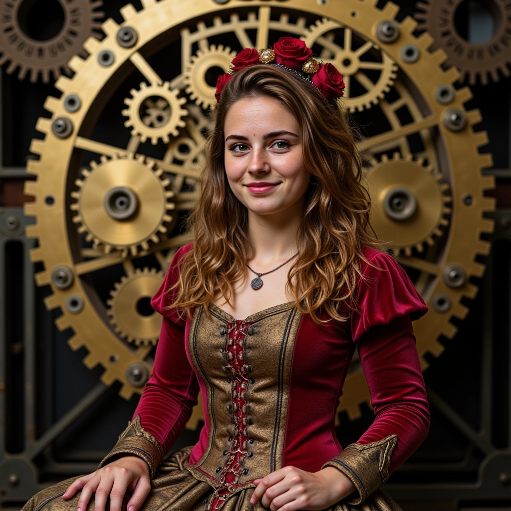 AI-generated Bild Steampunk-Stil Fotoeffekt