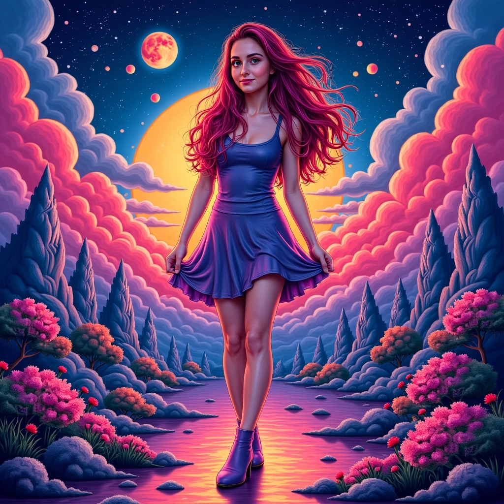 AI-generated изображение AI генератор на изображения в стил Trippy Illustration