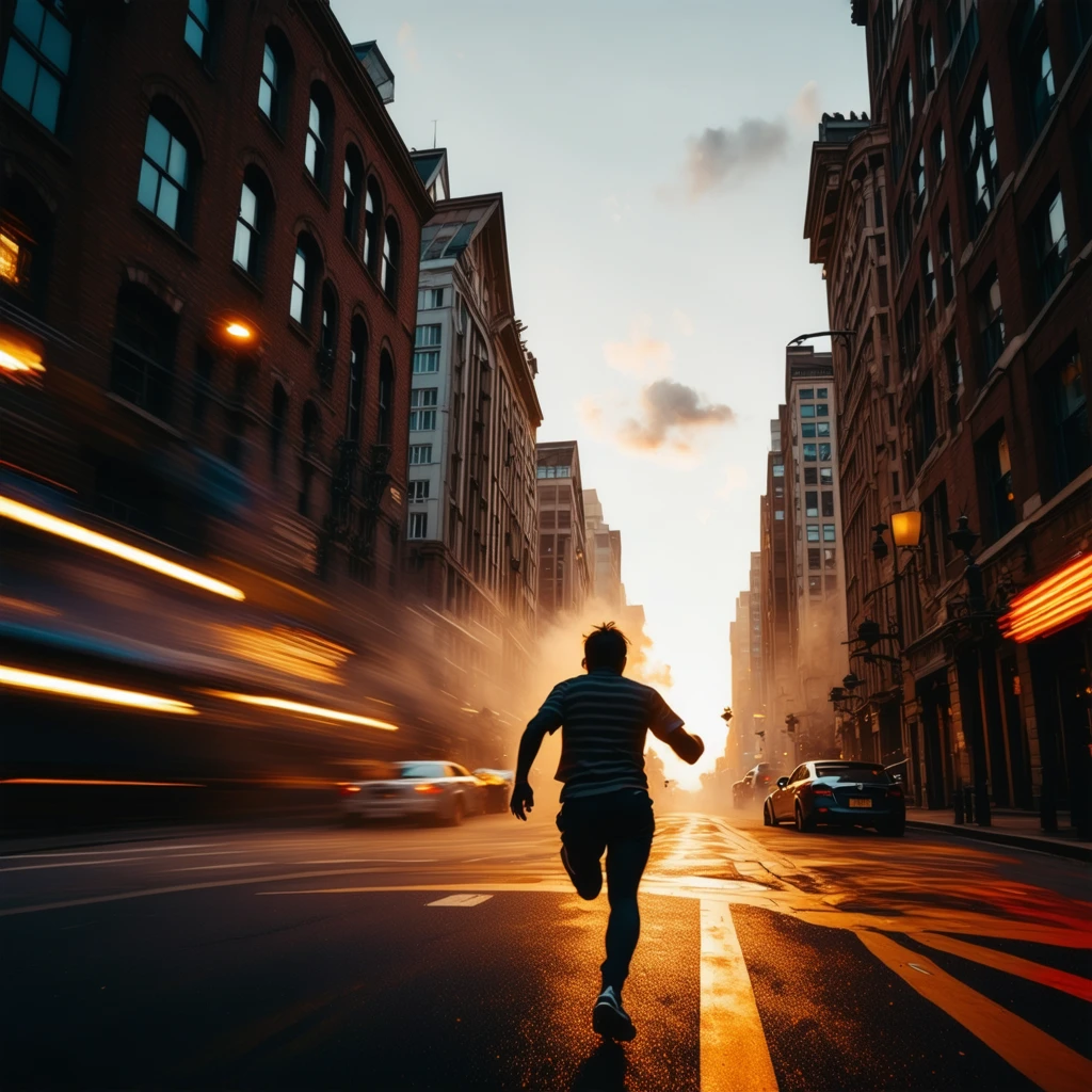 Action Scene in Urban Setting