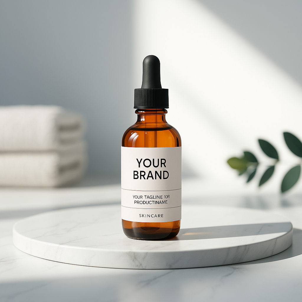 Minimalistic beauty product photoshoot