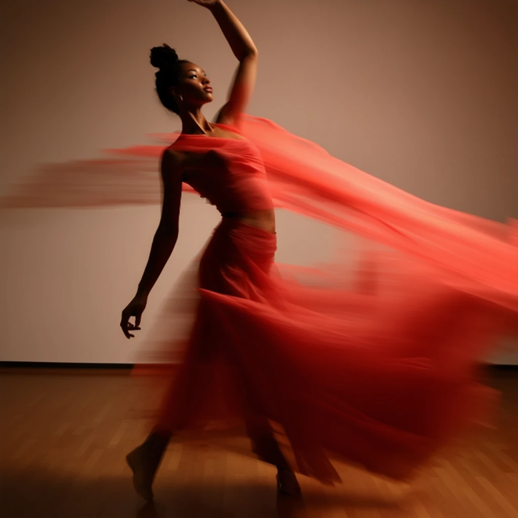 Artistic Dancer in Motion