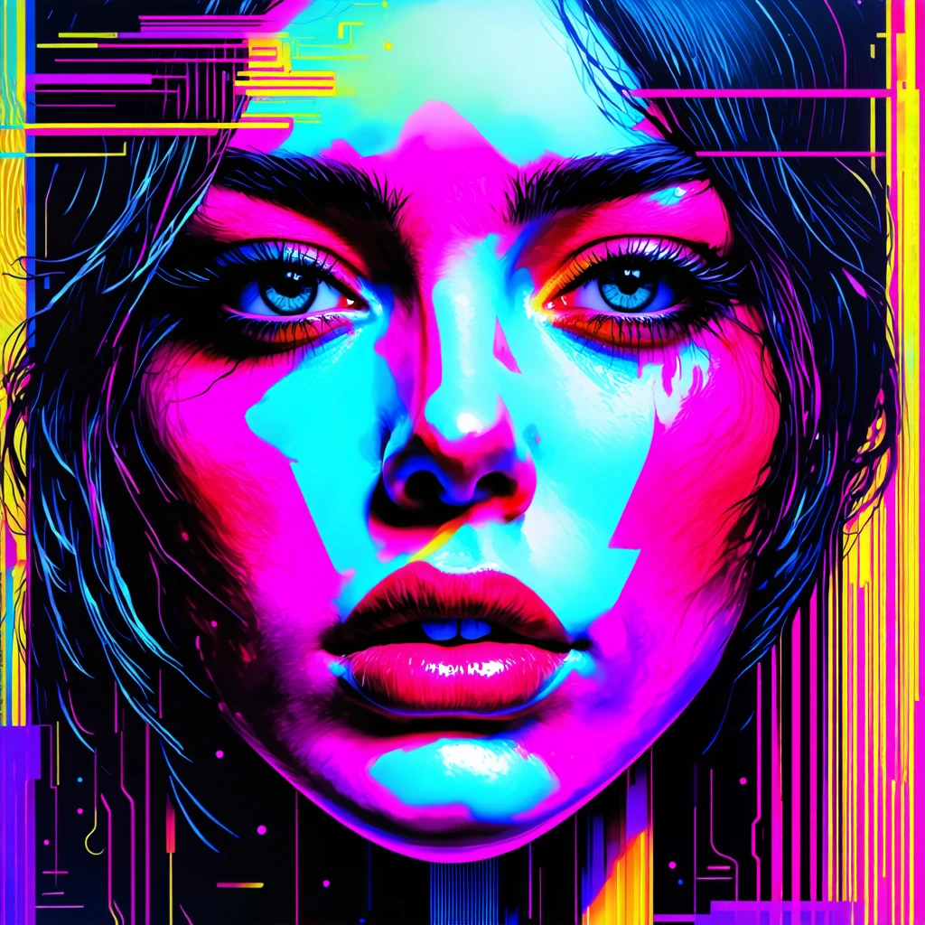 Abstract Portrait for a Modern Art Gallery