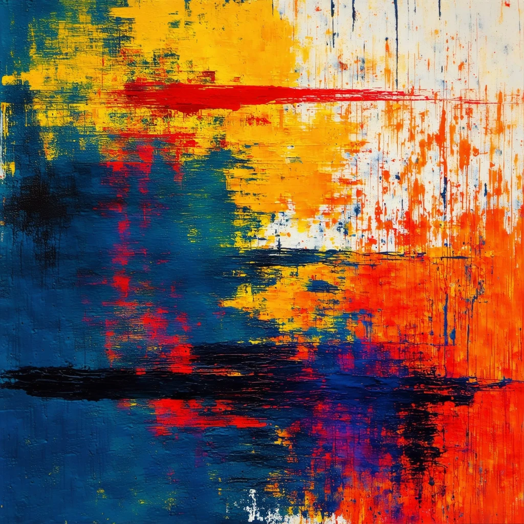 Album Cover with Textured, Expressive Vibe